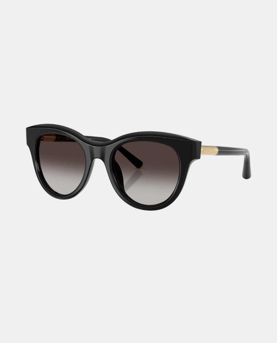 Gafas de sol DG4518 de mujer ovalada en acetato con lente degradada - Dolce & Gabbana - Negro Negro-2