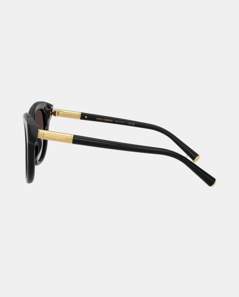 Gafas de sol DG4518 de mujer ovalada en acetato con lente degradada - Dolce & Gabbana - Negro Negro-3