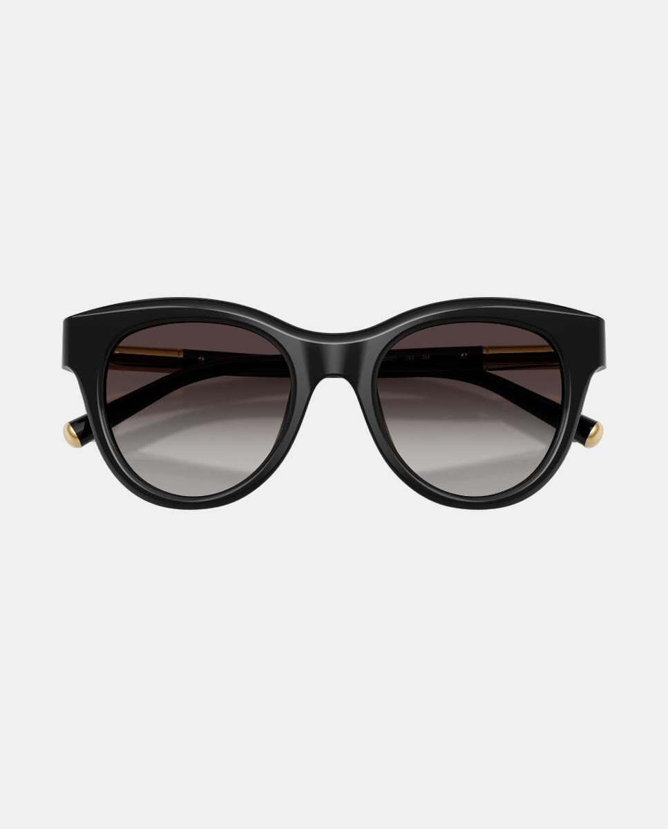 Gafas de sol DG4518 de mujer ovalada en acetato con lente degradada - Dolce & Gabbana - Negro Negro-5