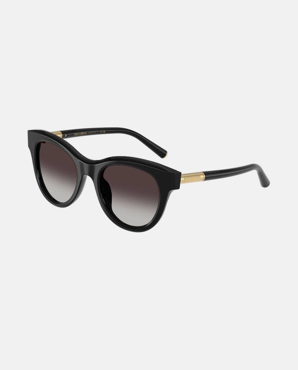 Gafas de sol DG4518 de mujer ovalada en acetato con lente degradada - Dolce & Gabbana - Negro Negro-8