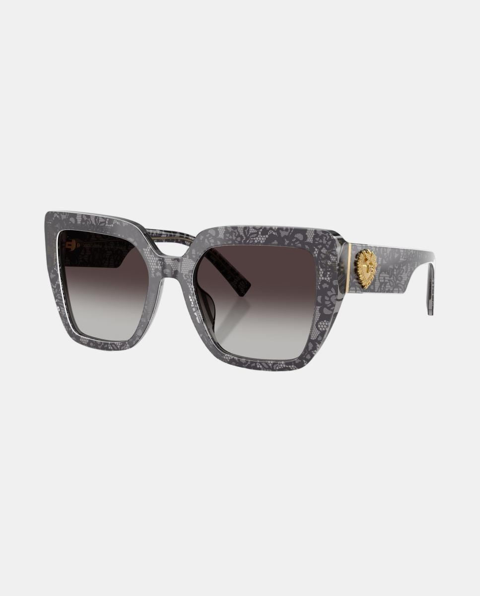 Imagen 2 de Gafas de sol DG4538 de mujer cuadrada en acetato con lente degradada - Dolce & Gabbana - Negro Negro