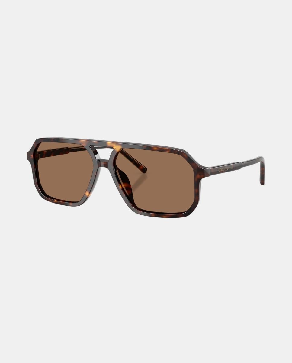 Gafas de sol DG4541 unisex piloto en acetato - Dolce & Gabbana - Marrón Marrón-2