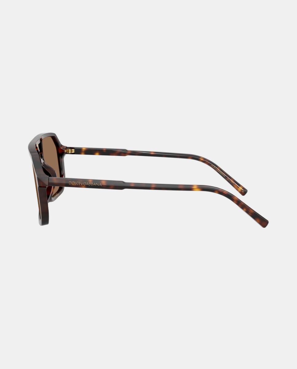 Gafas de sol DG4541 unisex piloto en acetato - Dolce & Gabbana - Marrón Marrón-3