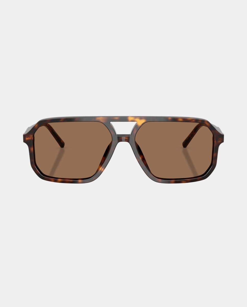 Gafas de sol DG4541 unisex piloto en acetato - Dolce & Gabbana - Marrón Marrón-4