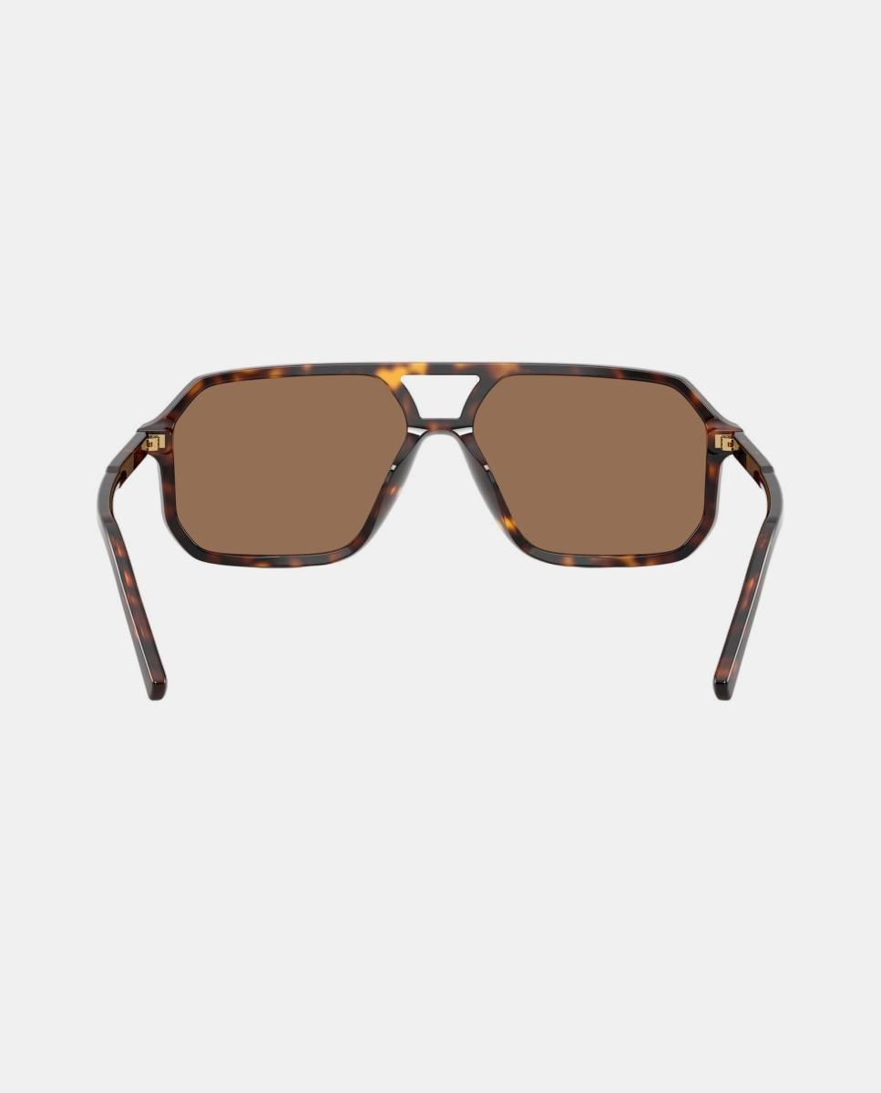 Gafas de sol DG4541 unisex piloto en acetato - Dolce & Gabbana - Marrón Marrón-6