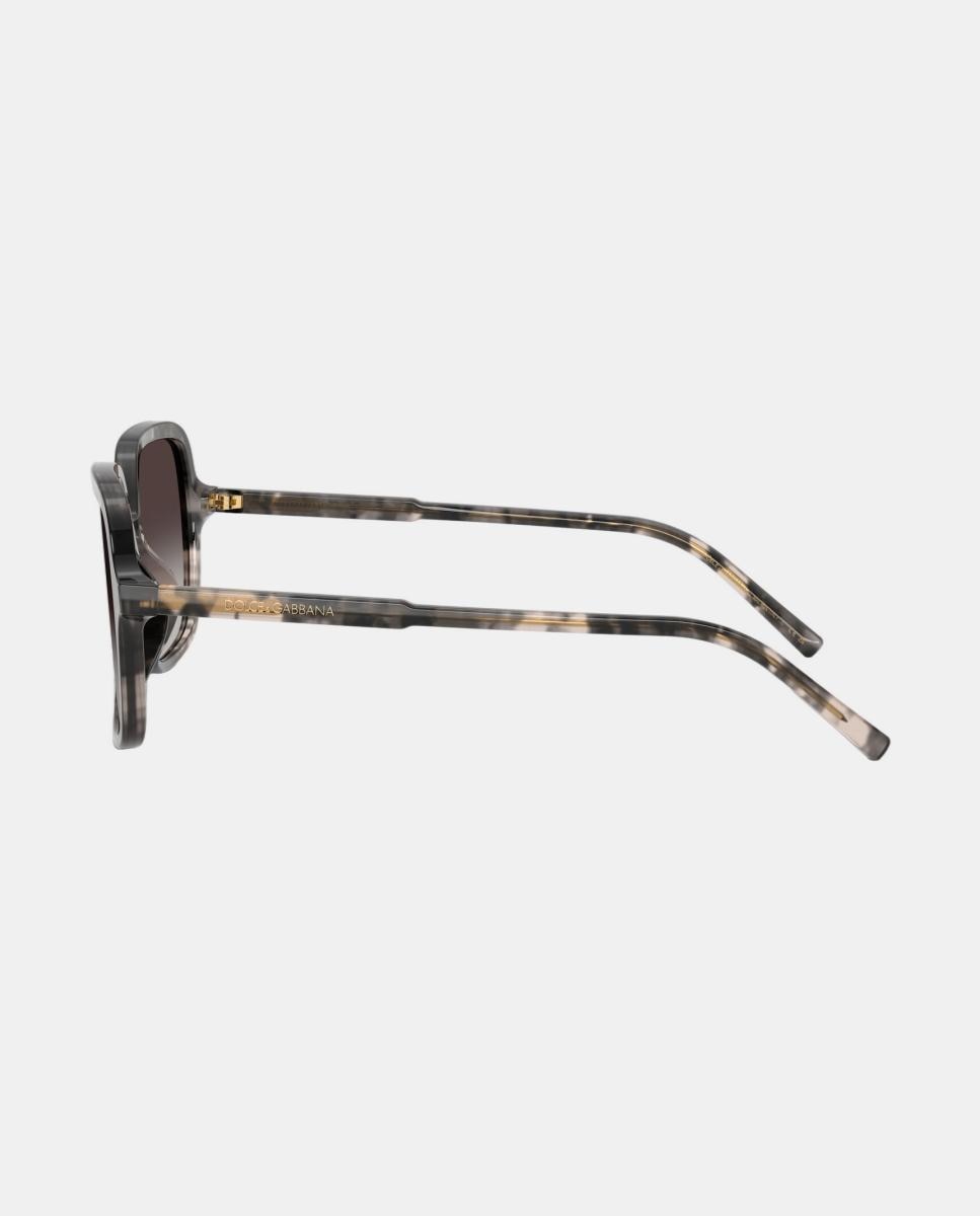 Gafas de sol DG4539 de mujer cuadrada en acetato con lente degradada - Dolce & Gabbana - Marrón Marrón-3