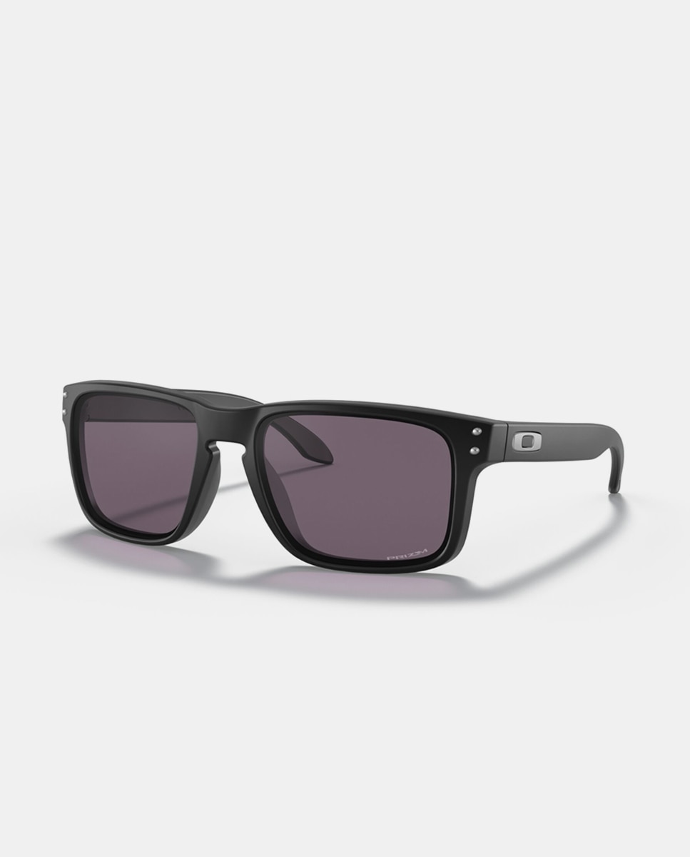 Gafas de sol OO9102 HOLBROOK de hombre cuadrada en inyectado con lente espejada - Oakley - Negro Negro-2