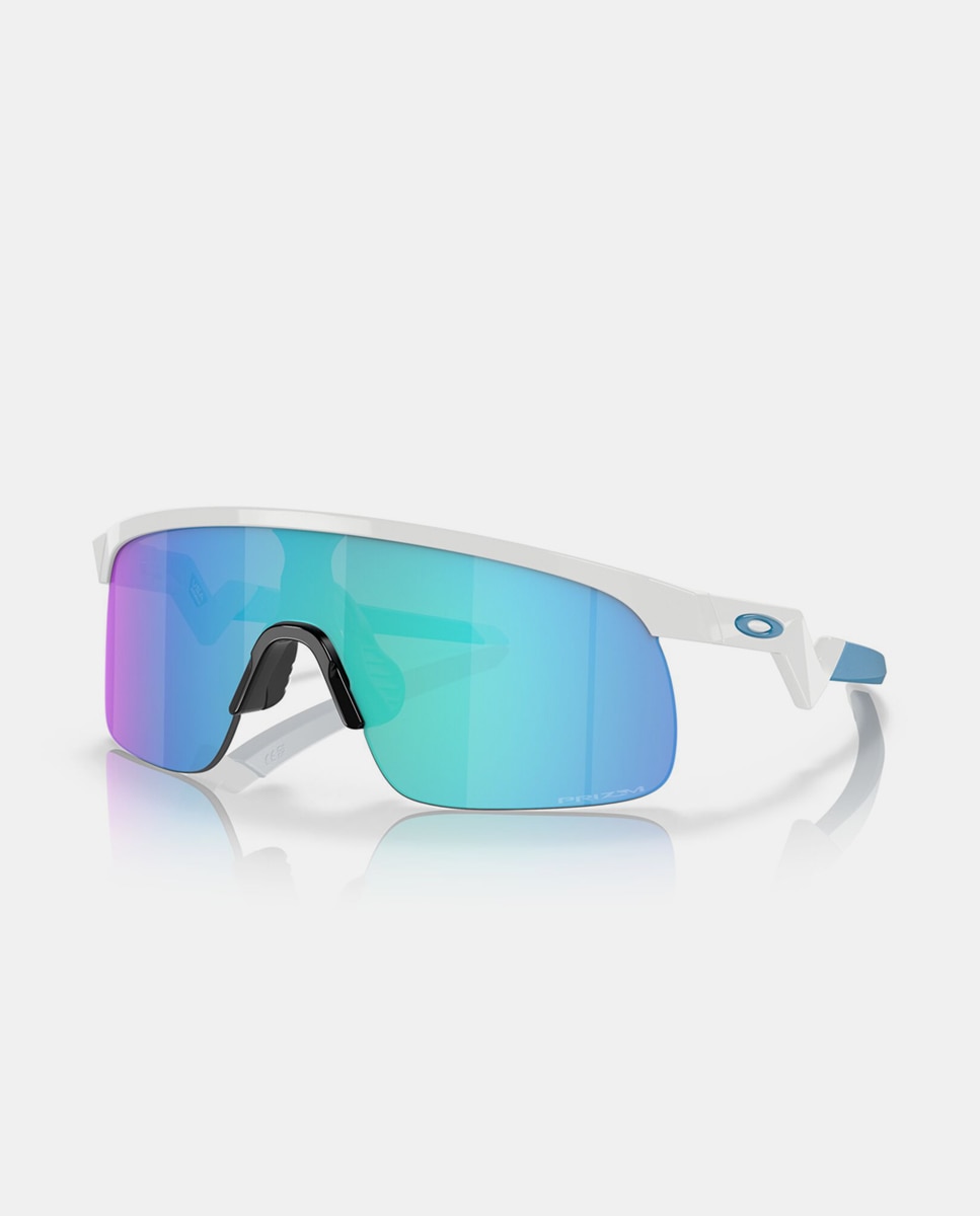Gafas de sol OJ9010 RESISTOR de hombre rectangular en inyectado con lente espejada - Oakley Junior - Blanco Blanco-2