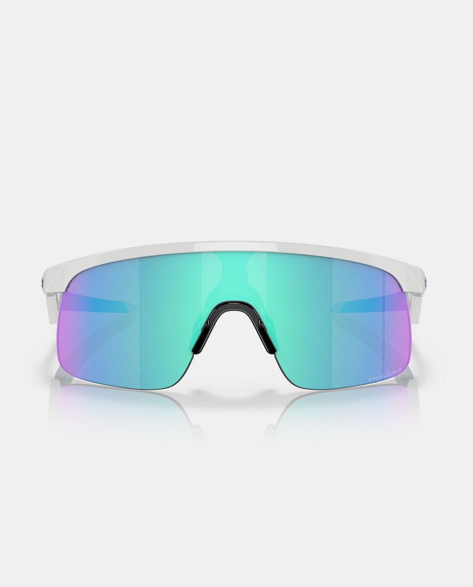 Gafas de sol OJ9010 RESISTOR de hombre rectangular en inyectado con lente espejada - Oakley Junior - Blanco Blanco-4