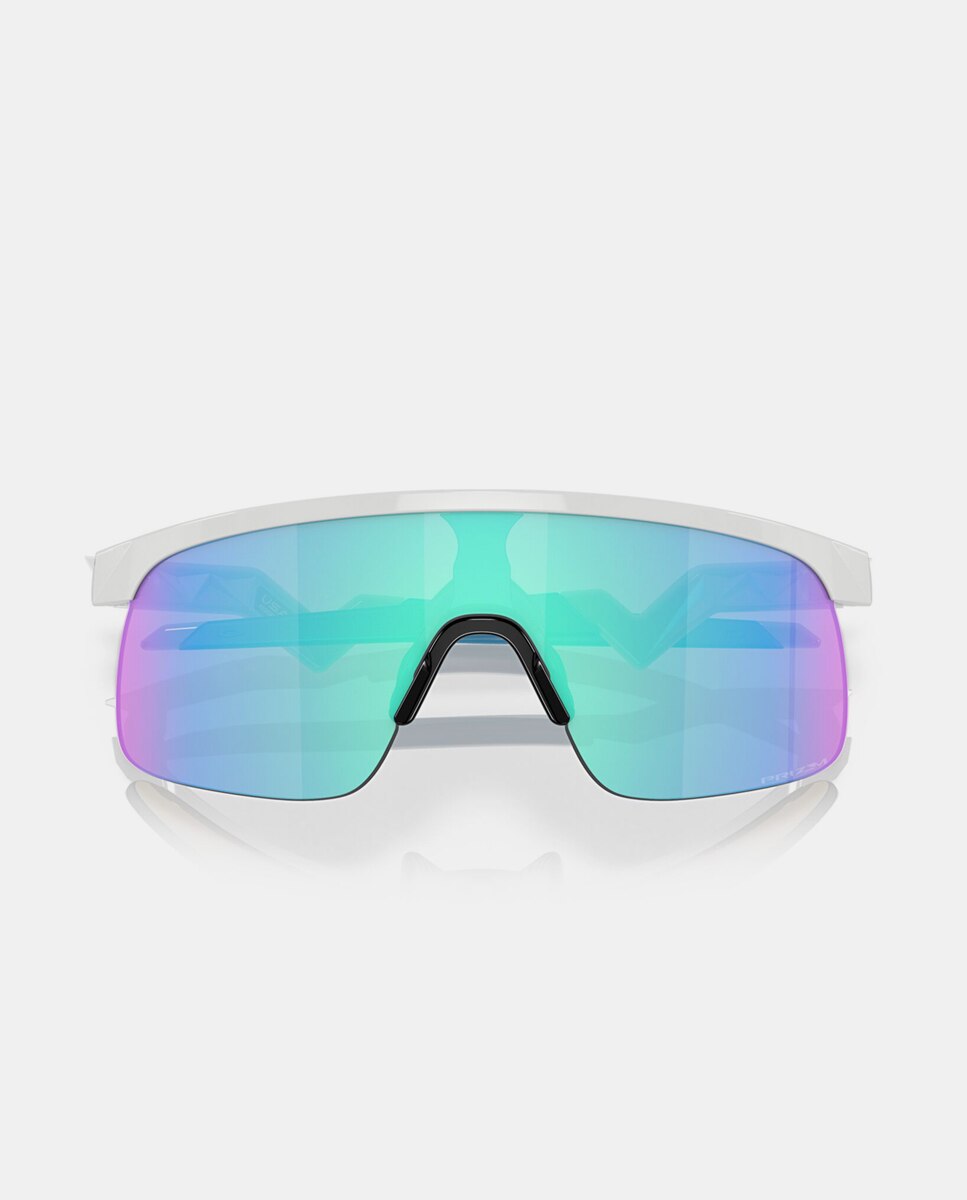 Gafas de sol OJ9010 RESISTOR de hombre rectangular en inyectado con lente espejada - Oakley Junior - Blanco Blanco-5