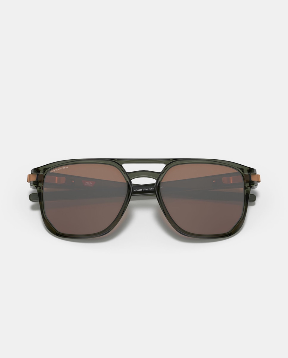 Gafas de sol OO9436 LATCH BETA de hombre cuadrada en inyectado con lente espejada - Oakley - Verde Verde-5