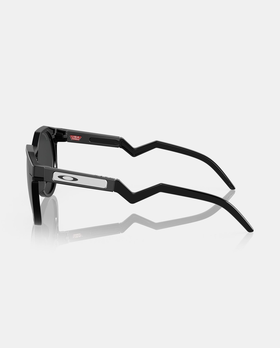 Gafas de sol OO9242 HSTN de hombre redonda en inyectado con lente espejada - Oakley - Negro Negro-3