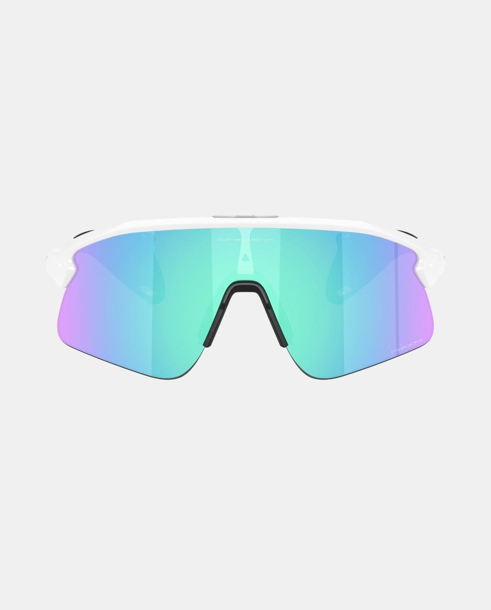 Gafas de sol OO9517 STUNT DEVIL unisex rectangular en inyectado con lente espejada - Oakley - Blanco Blanco-1