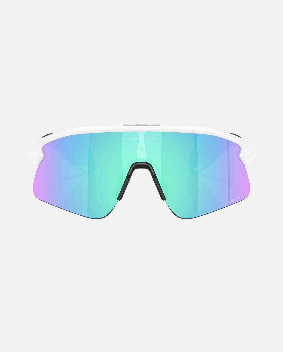 Gafas de sol OO9517 STUNT DEVIL unisex rectangular en inyectado con lente espejada - Oakley - Blanco Blanco-4