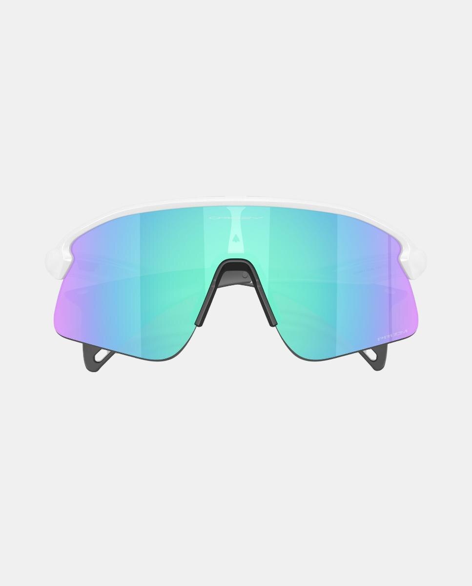 Gafas de sol OO9517 STUNT DEVIL unisex rectangular en inyectado con lente espejada - Oakley - Blanco Blanco-5