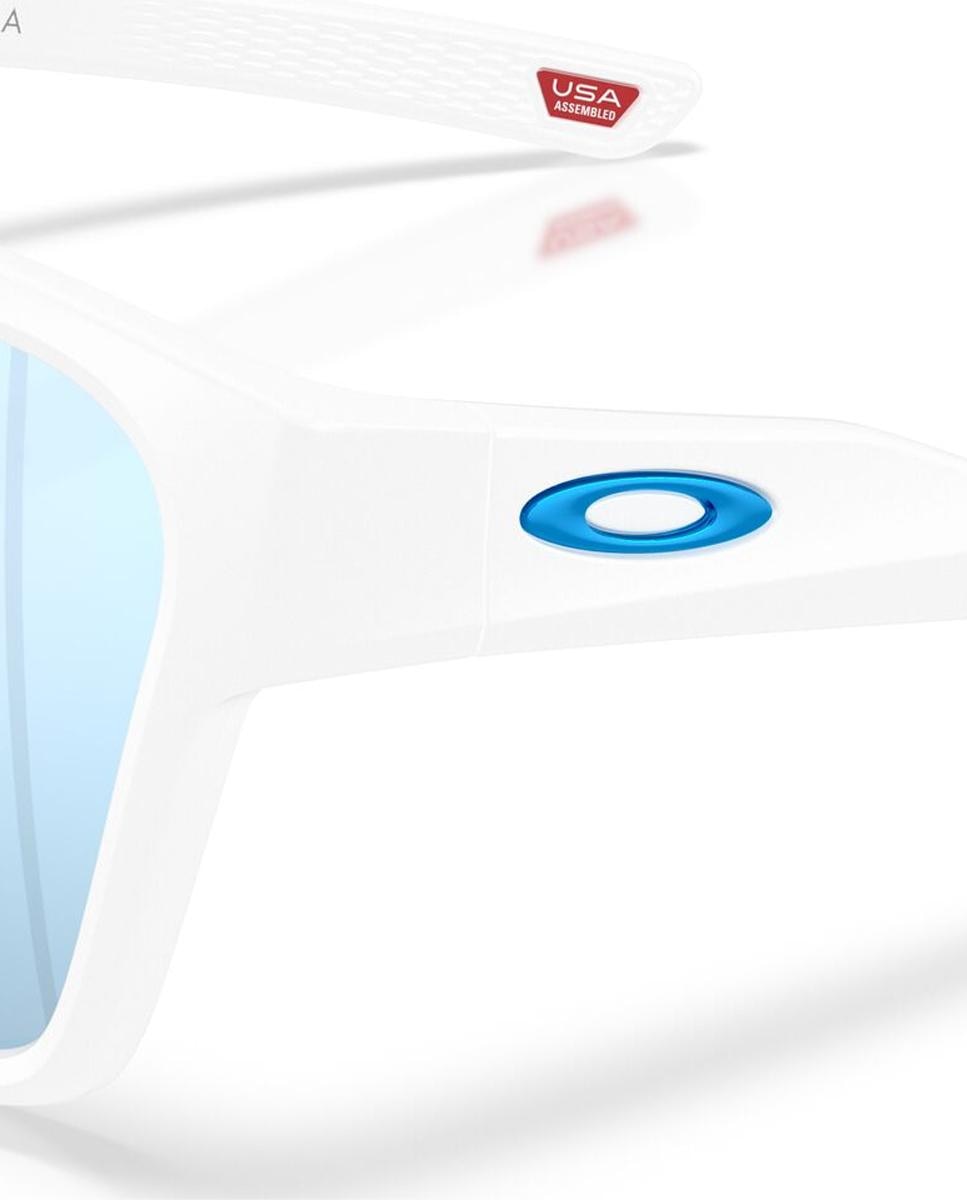 Gafas de sol OO9497 BRIZA de hombre cuadrada en inyectado con lente polarizada - Oakley - Blanco Blanco-8