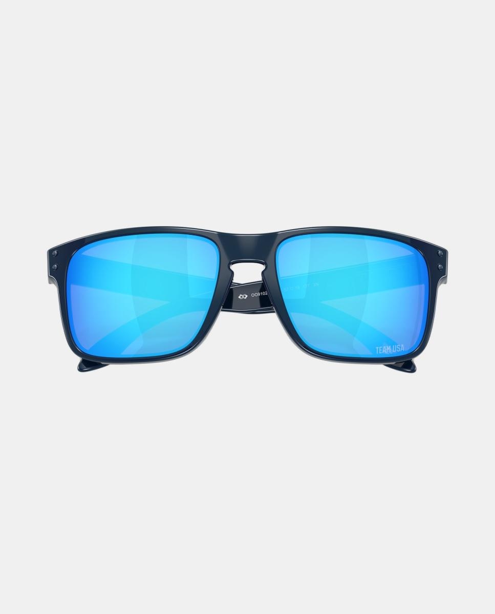 Gafa de sol de hombre cuadrada en inyectado con lente espejada - Oakley - Negro Negro-5