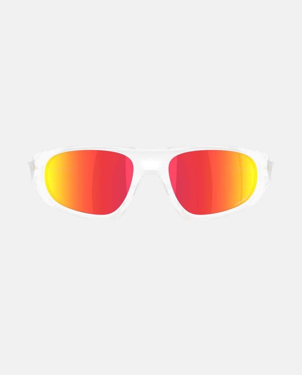 Imagen 0 de Gafa de sol unisex ovalada en inyectado con lente espejada Transparente