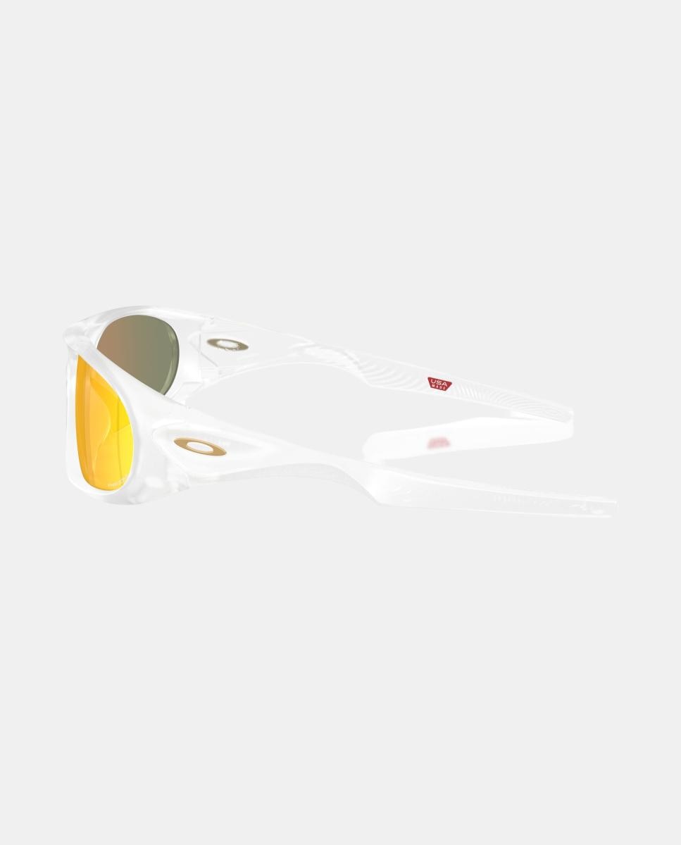 Gafa de sol unisex ovalada en inyectado con lente espejada - Oakley - Transparente Transparente-3