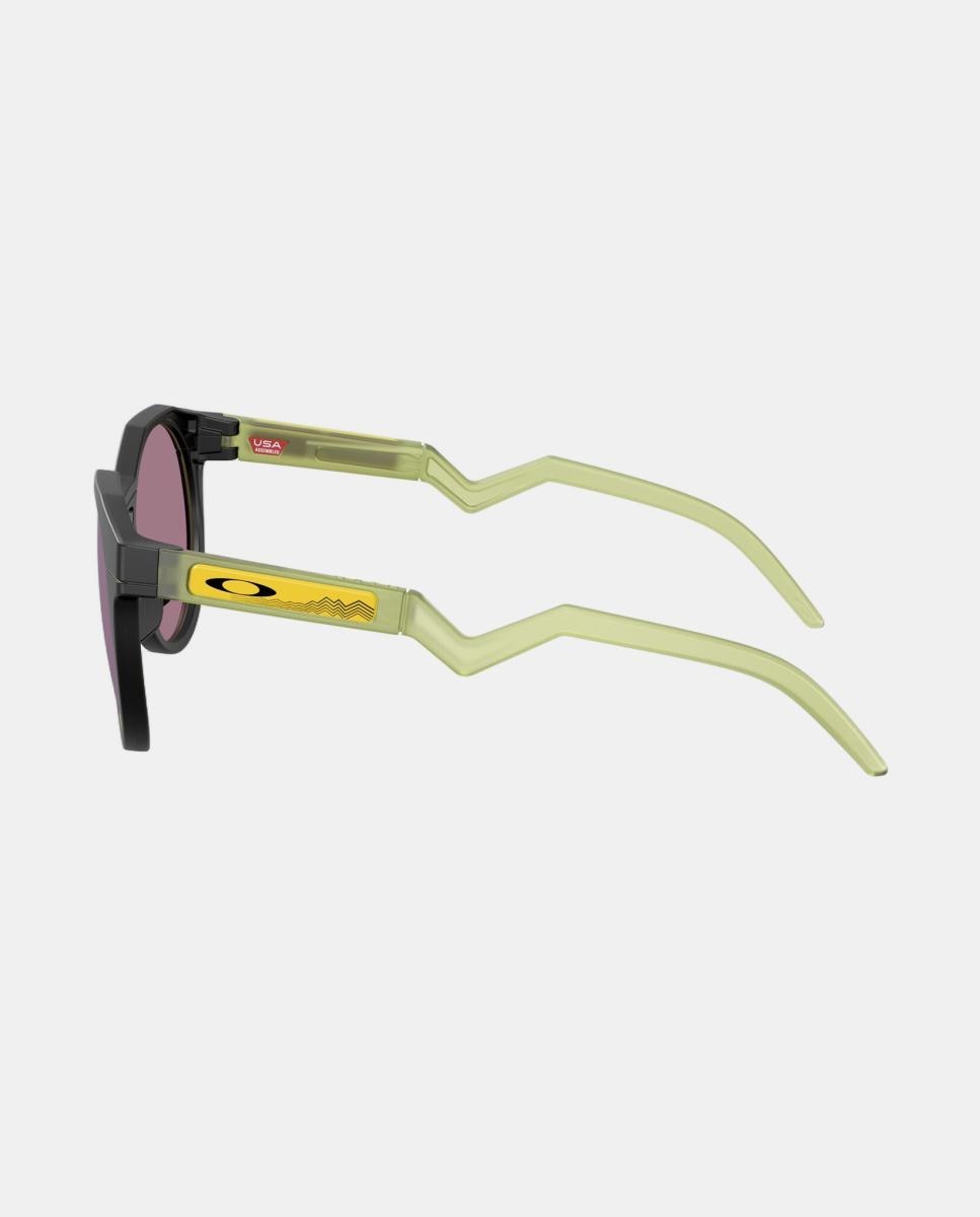 Gafa de sol de hombre redonda en inyectado con lente espejada - Oakley - Negro Negro-3