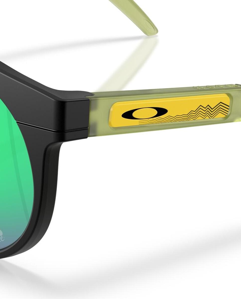 Gafa de sol de hombre redonda en inyectado con lente espejada - Oakley - Negro Negro-8