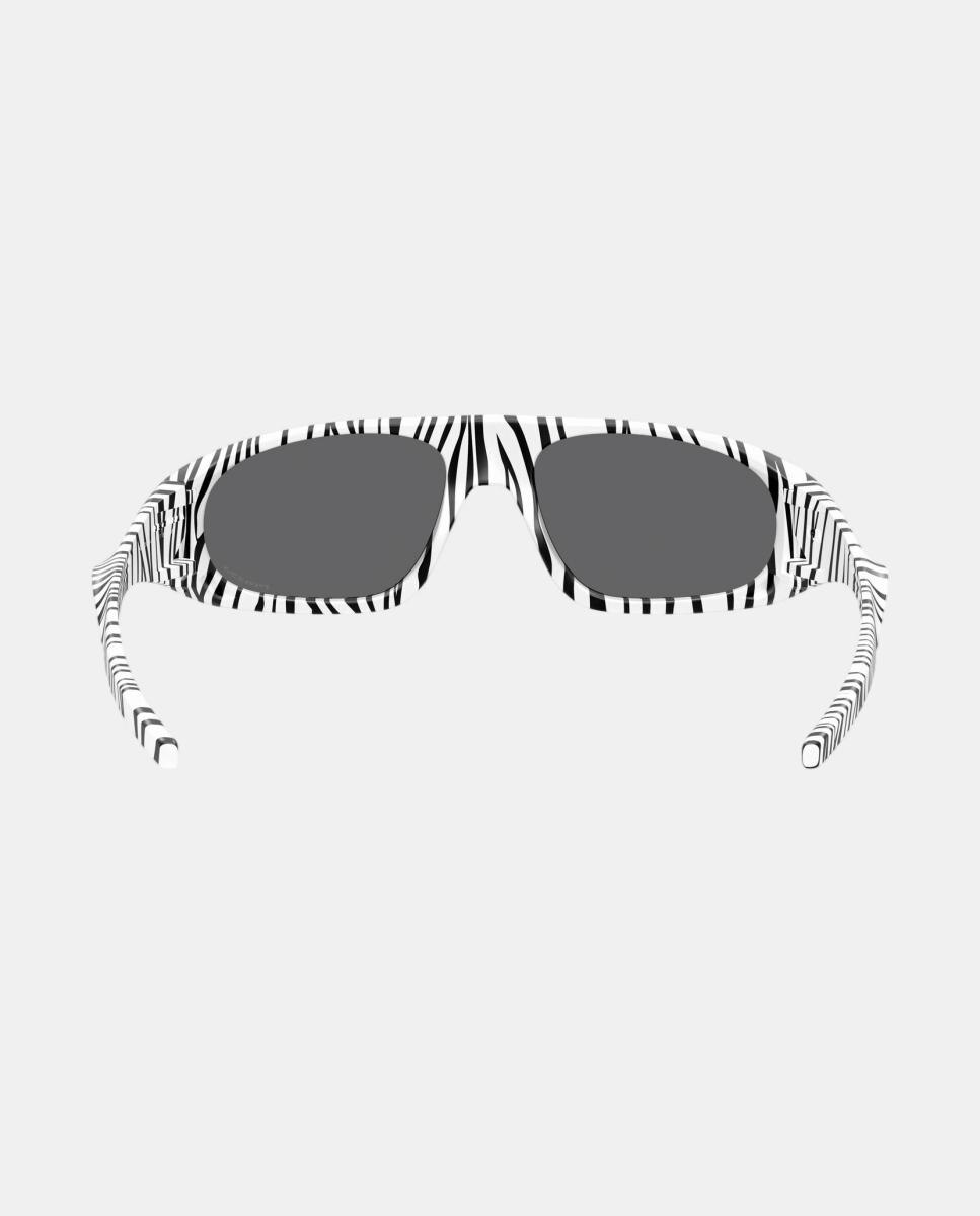 Gafa de sol unisex ovalada en inyectado con lente espejada - Oakley - Blanco Blanco-6