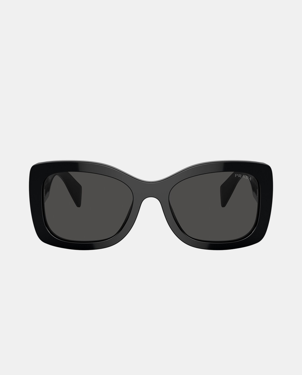 Imagen 1 de Gafas de sol de mujer ovaladas de acetato negras - Prada - Negro Negro