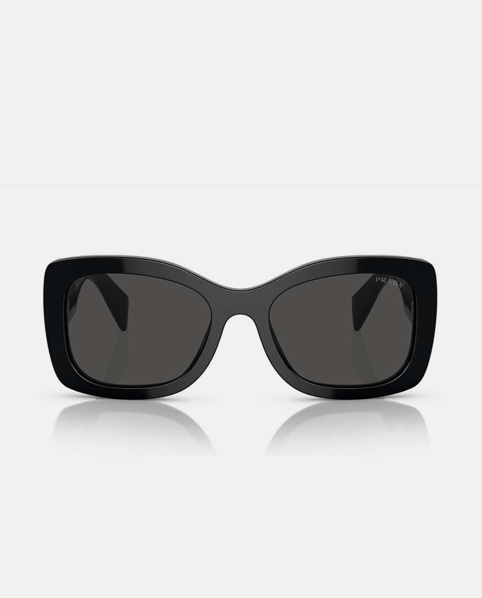 Imagen 4 de Gafas de sol de mujer ovaladas de acetato negras - Prada - Negro Negro