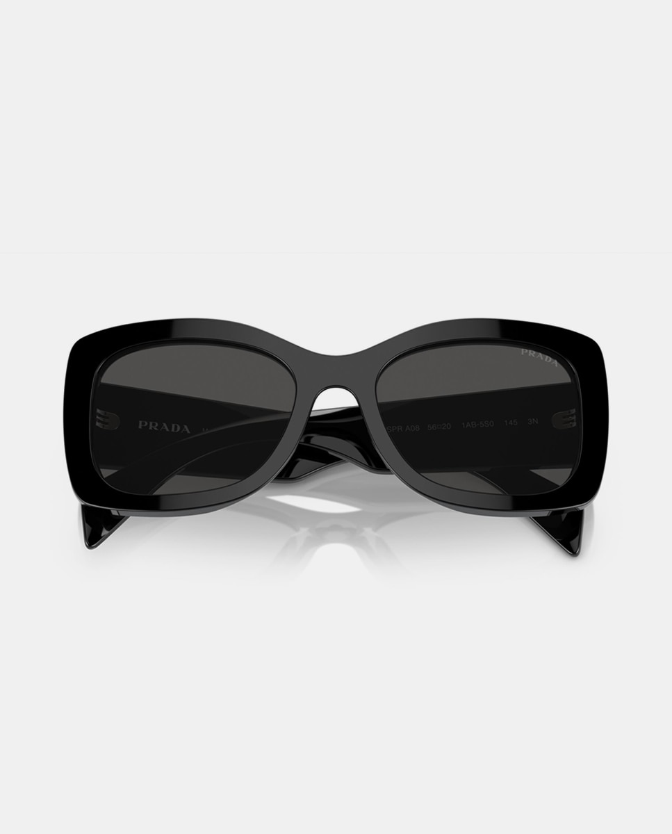 Imagen 5 de Gafas de sol de mujer ovaladas de acetato negras - Prada - Negro Negro