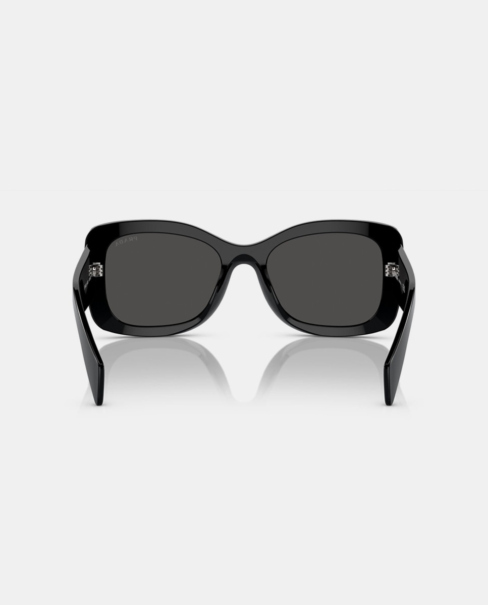 Imagen 6 de Gafas de sol de mujer ovaladas de acetato negras - Prada - Negro Negro
