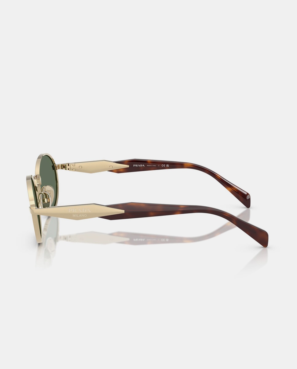 Imagen 3 de Gafas de sol PR 65ZS de mujer ovalada en metal - Prada - Oro Oro