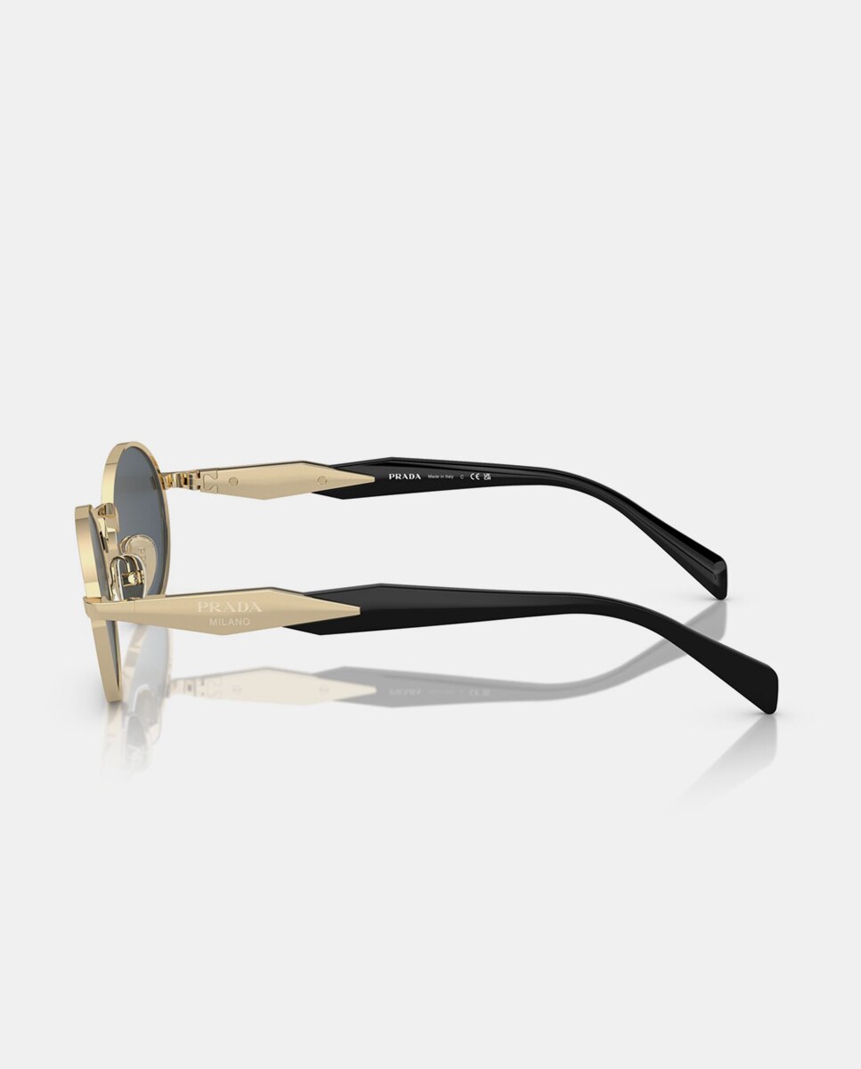 Gafas de sol PR 65ZS de mujer ovalada en metal - Prada - Oro Oro-3
