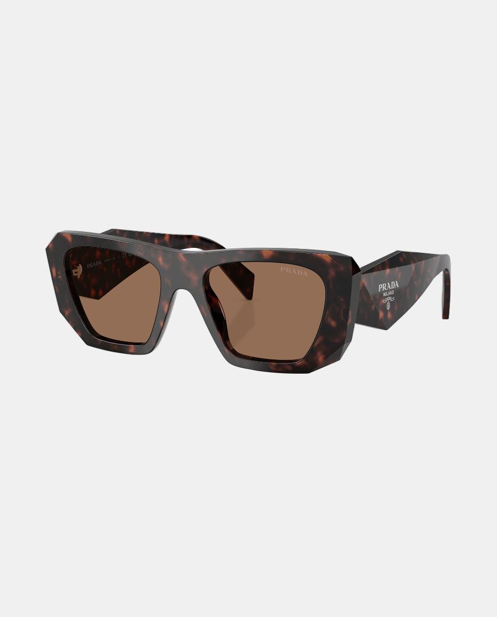 Gafas de sol PR B18S de mujer cuadrada en acetato - Prada - Marrón Marrón-2