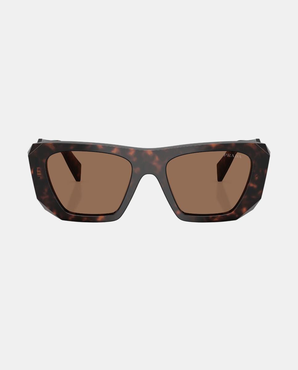 Gafas de sol PR B18S de mujer cuadrada en acetato - Prada - Marrón Marrón-4