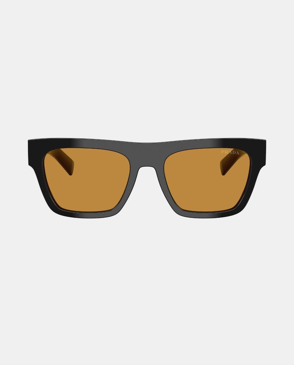 Imagen 0 de Gafas de sol PR C03S de hombre rectangular en acetato Negro