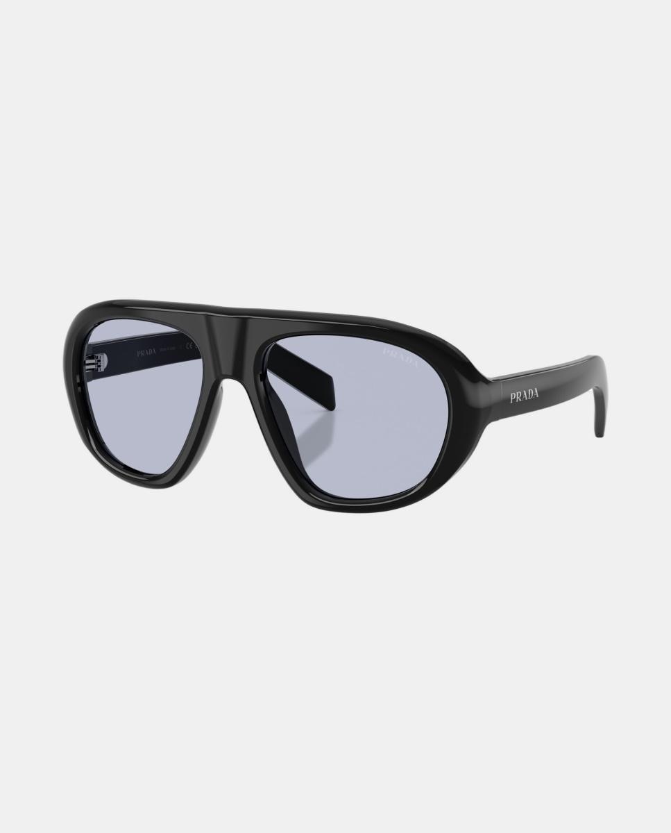 Imagen 2 de Gafas de sol PR C05S de mujer geométrica en acetato - Prada - Negro Negro