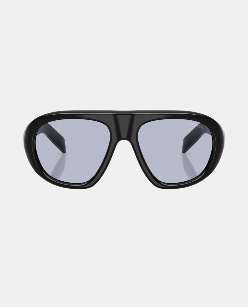 Imagen 4 de Gafas de sol PR C05S de mujer geométrica en acetato - Prada - Negro Negro