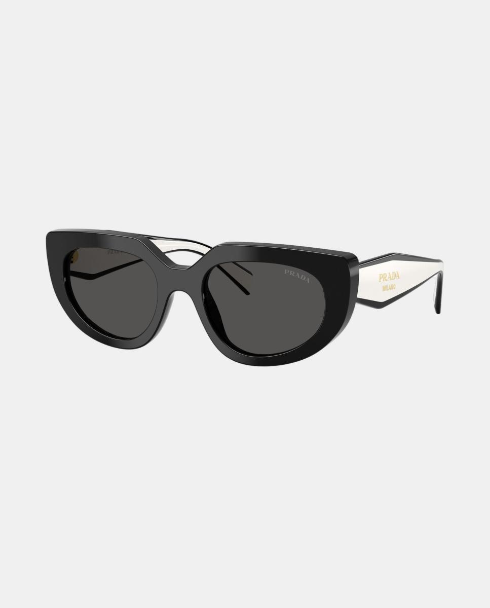Imagen 7 de Gafas de sol PR D02S de mujer ovalada en acetato - Prada - Negro Negro
