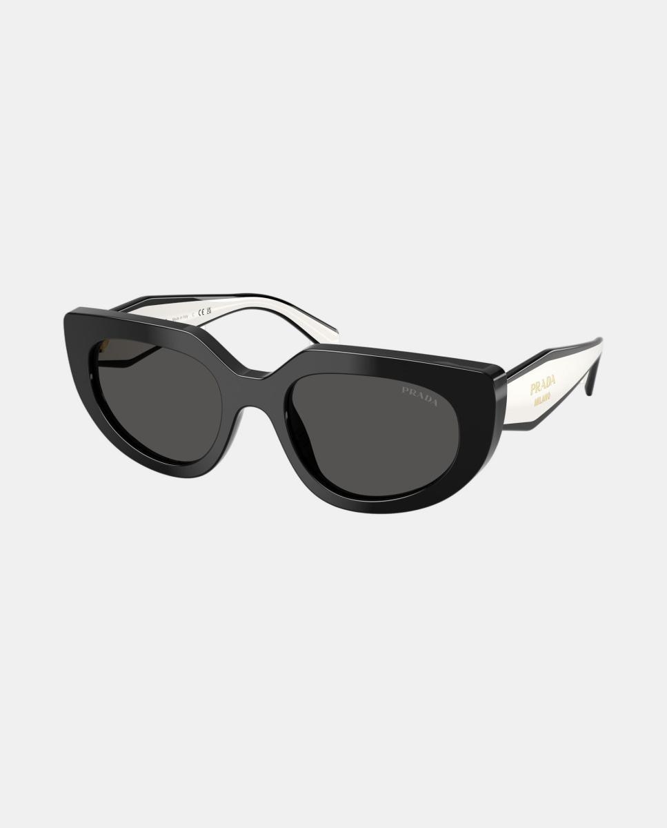 Imagen 8 de Gafas de sol PR D02S de mujer ovalada en acetato - Prada - Negro Negro