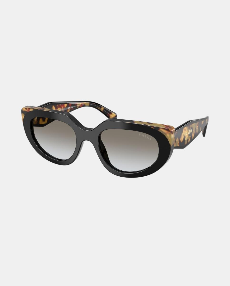 Imagen 8 de Gafas de sol PR D02S de mujer ovalada en acetato con lente degradada - Prada - Marrón Marrón