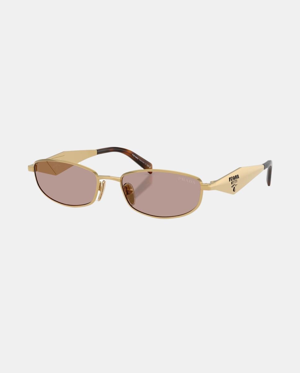 Imagen 2 de Gafas de sol PR D51S de mujer ovalada en metal - Prada - Oro Oro