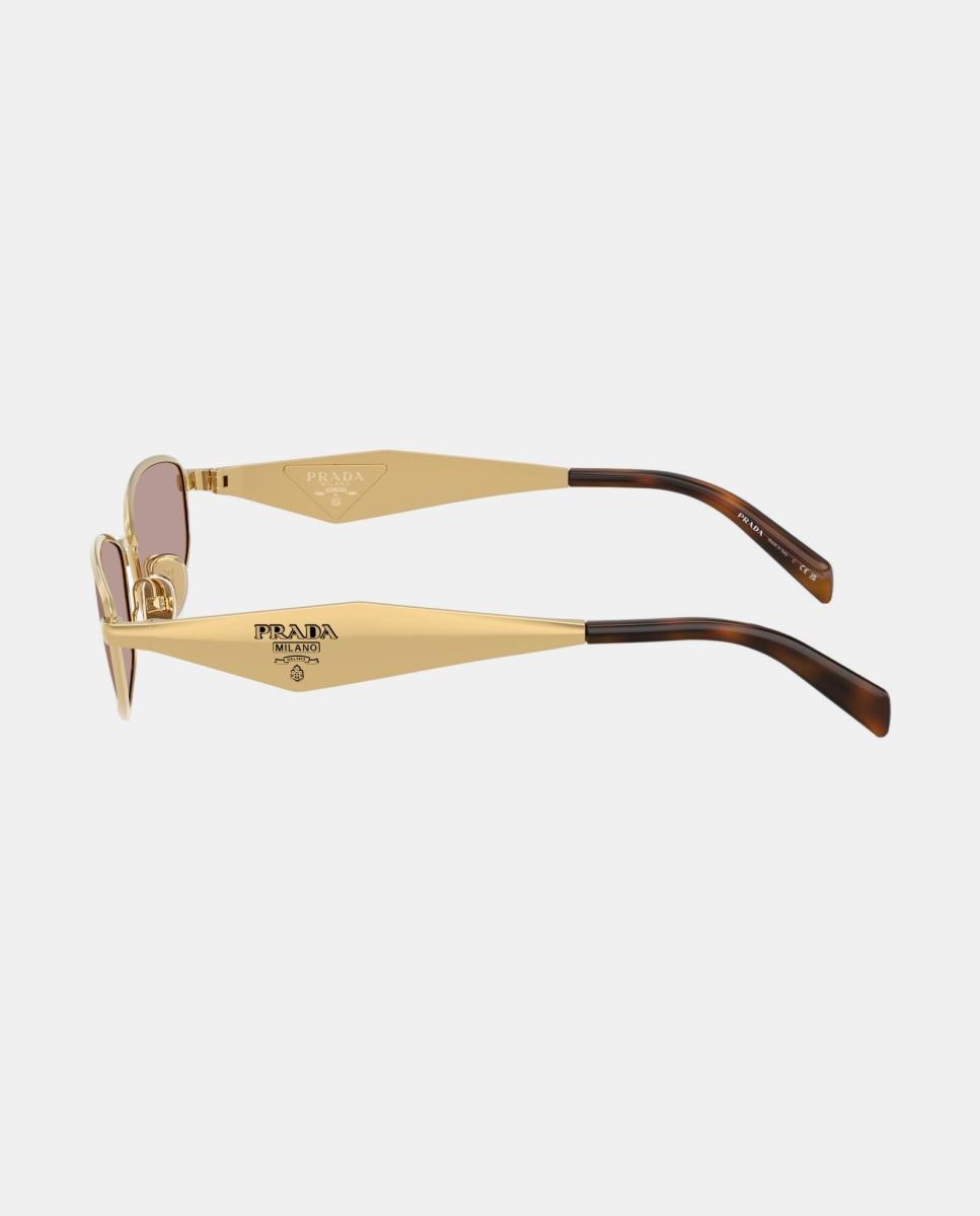 Imagen 3 de Gafas de sol PR D51S de mujer ovalada en metal - Prada - Oro Oro