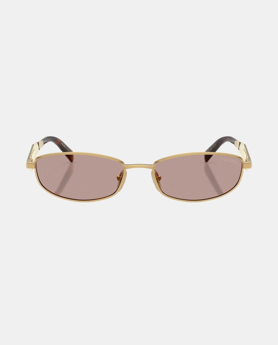 Imagen 4 de Gafas de sol PR D51S de mujer ovalada en metal - Prada - Oro Oro