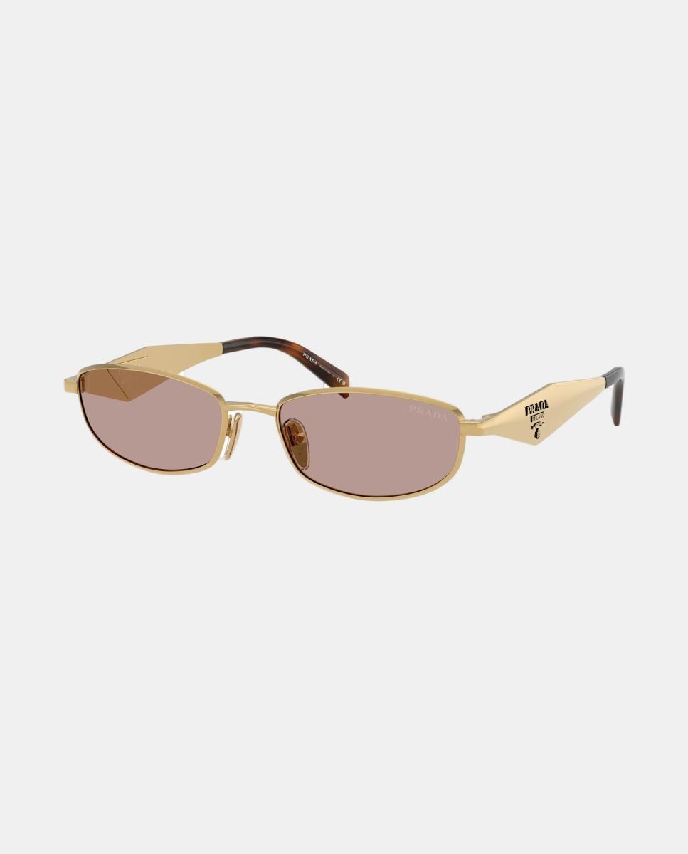 Imagen 7 de Gafas de sol PR D51S de mujer ovalada en metal - Prada - Oro Oro