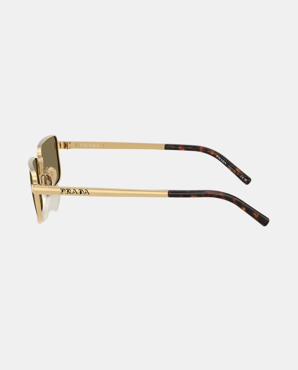 Gafas de sol PR D54S de hombre rectangular en metal - Prada - Oro Oro-3
