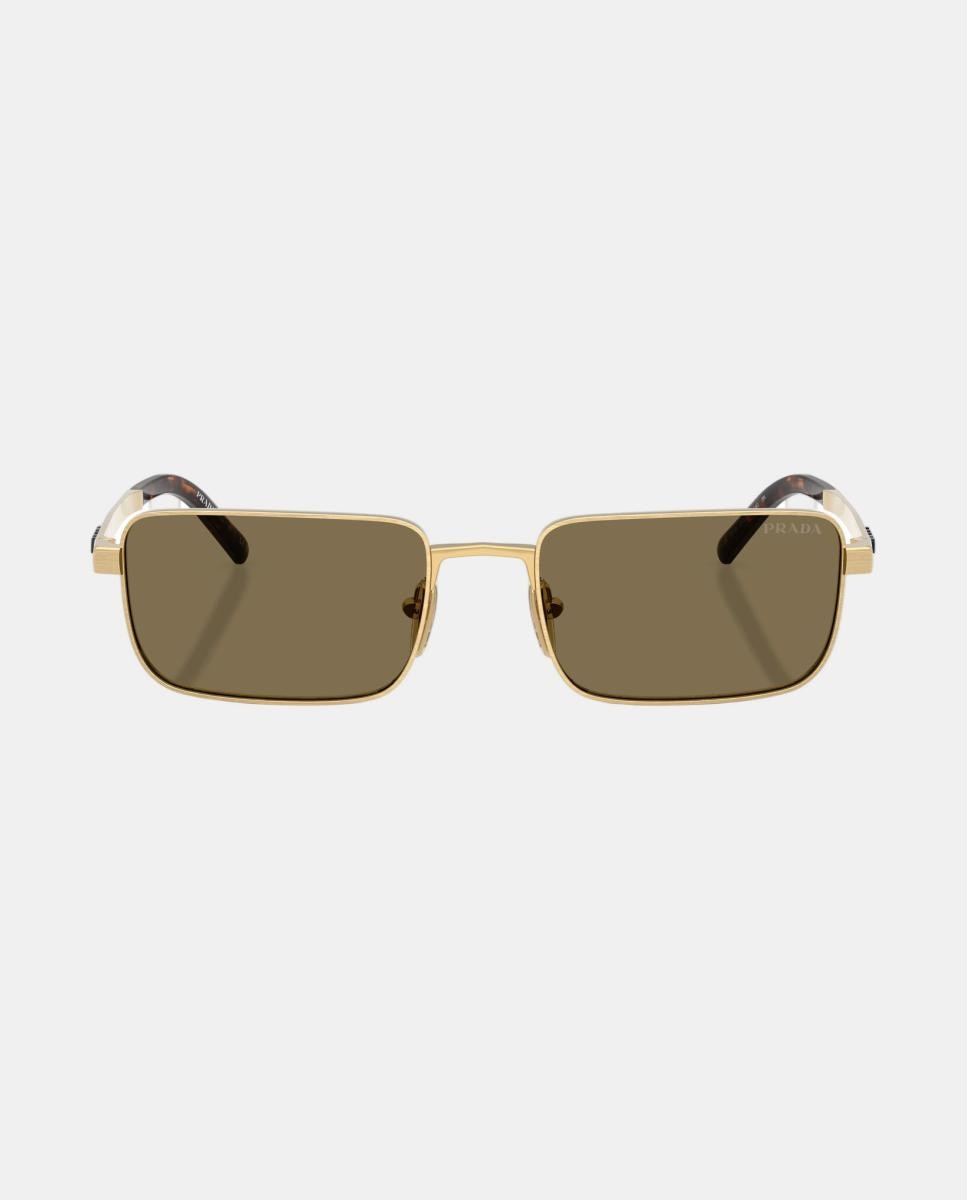 Gafas de sol PR D54S de hombre rectangular en metal - Prada - Oro Oro-4