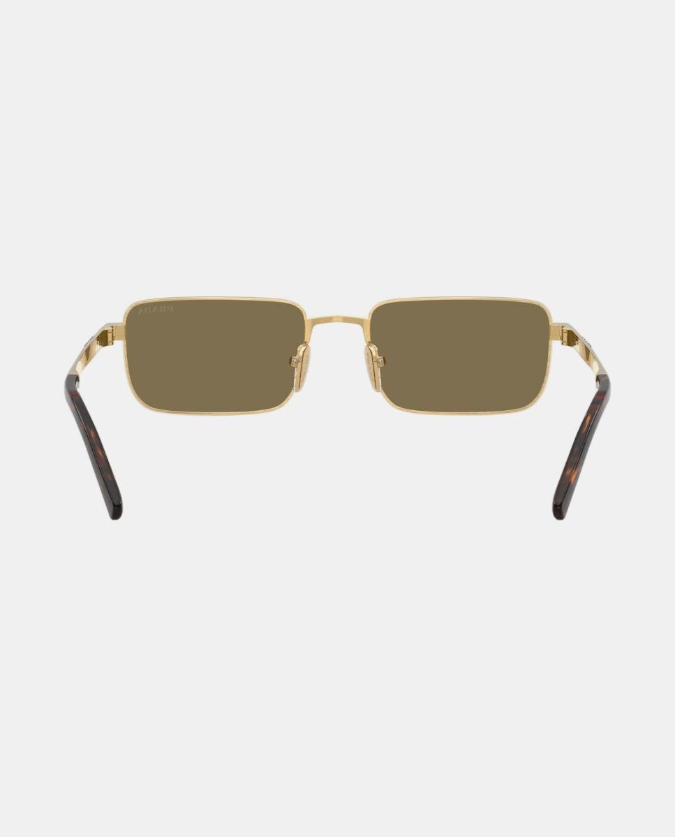 Gafas de sol PR D54S de hombre rectangular en metal - Prada - Oro Oro-6
