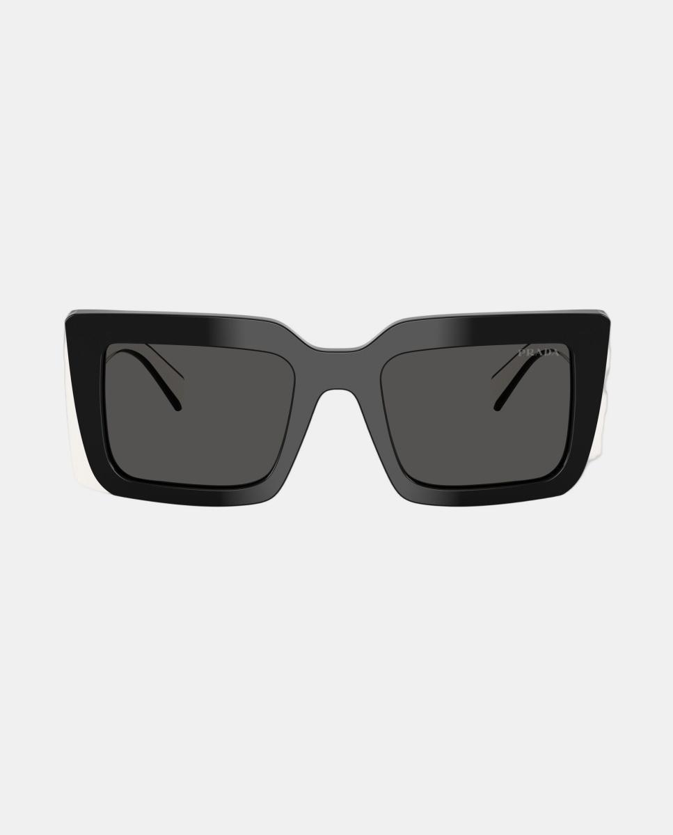 Imagen 1 de Gafas de sol PR D01S de mujer rectangular en acetato Negro
