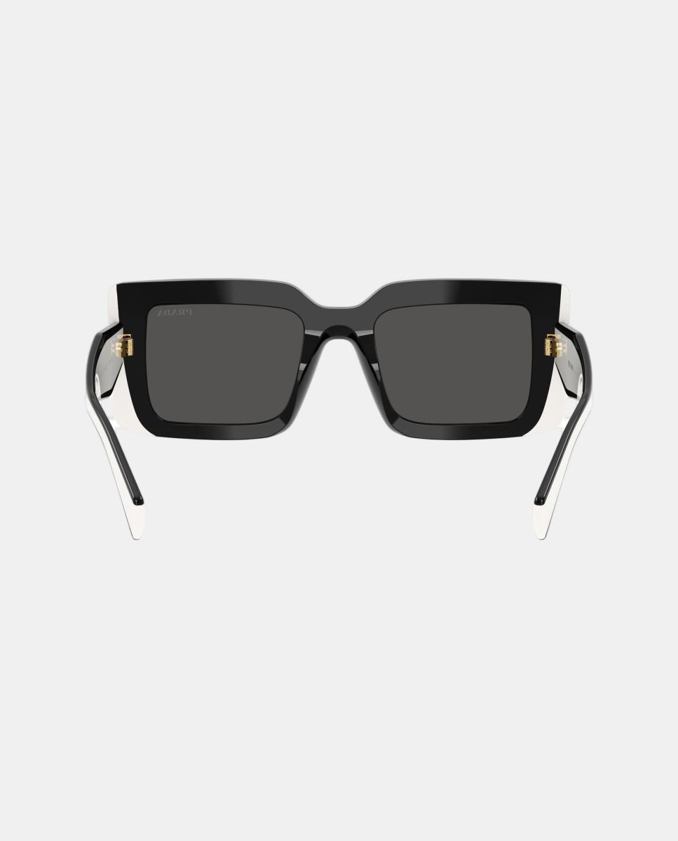 Imagen 6 de Gafas de sol PR D01S de mujer rectangular en acetato - Prada - Negro Negro