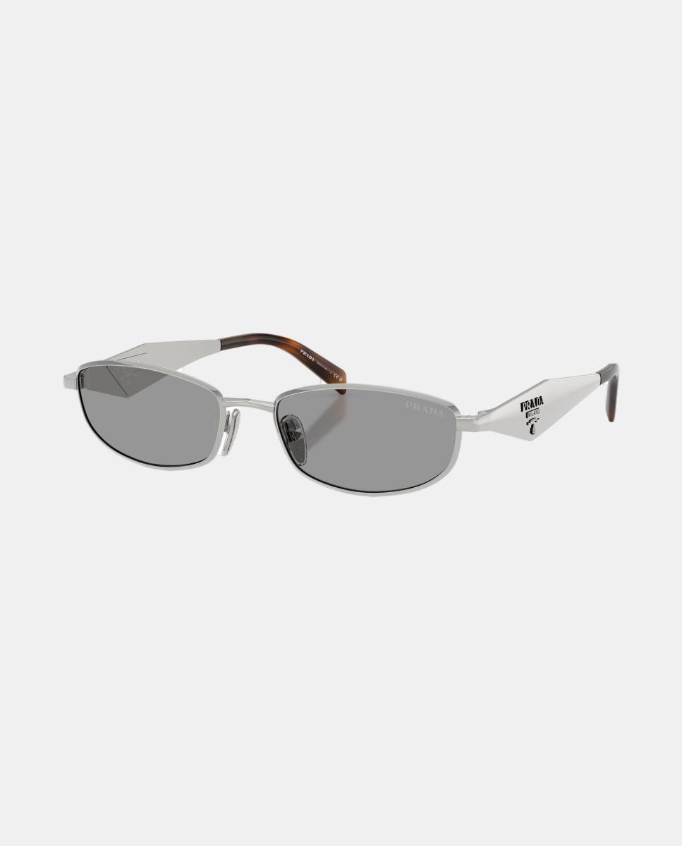 Gafas de sol PR D51S de mujer ovalada en metal - Prada - Plata Plata-2